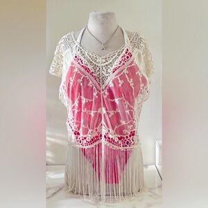 Crochet Cover-Up & Swimsuit Set👙